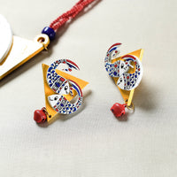 madhubani wooden necklace set