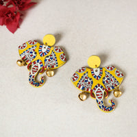 madhubani handpainted earrings