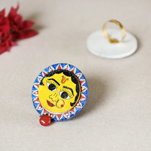 madhubani wooden ring