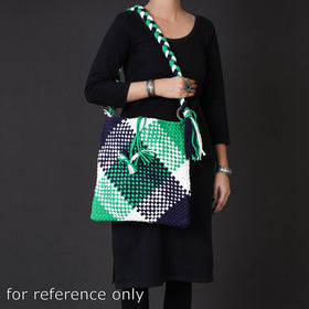 Buy Handwoven Upcycled Cotton Shoulder Bag Online at iTokri.com