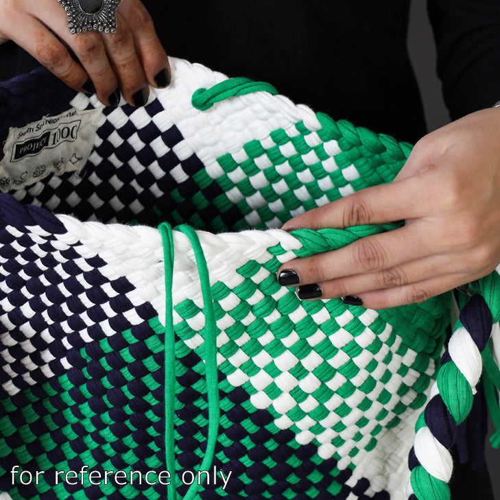 Buy Handwoven Upcycled Cotton Shoulder Bag Online at iTokri.com