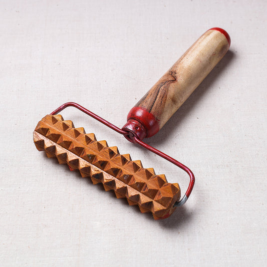Hand Carved Natural Neem Wood Massage Roller