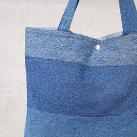 Blue Upcycled Handmade Denim Hand Bag
