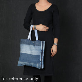 Blue Upcycled Handmade Denim Hand Bag