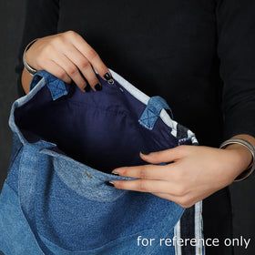 Blue Upcycled Handmade Denim Hand Bag