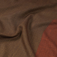 Brown - Kumaun Handwoven Pure Merino Woolen Fabric