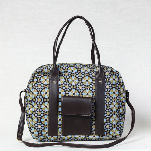 Blue - Kutch Printed Cotton Sling Bag