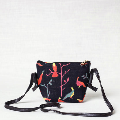 Black - Kutch Printed Cotton Sling Bag (Set of 2)
