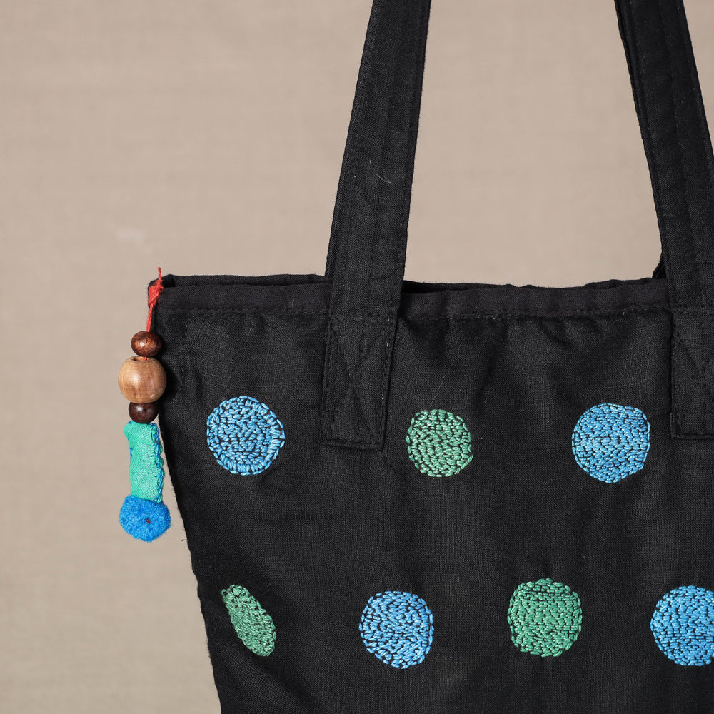 kantha work tote bag