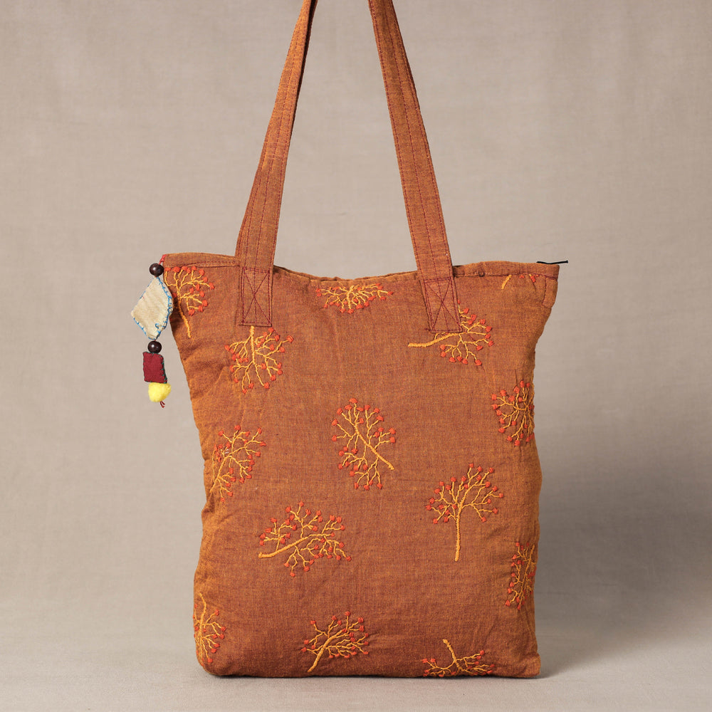 kantha work tote bag