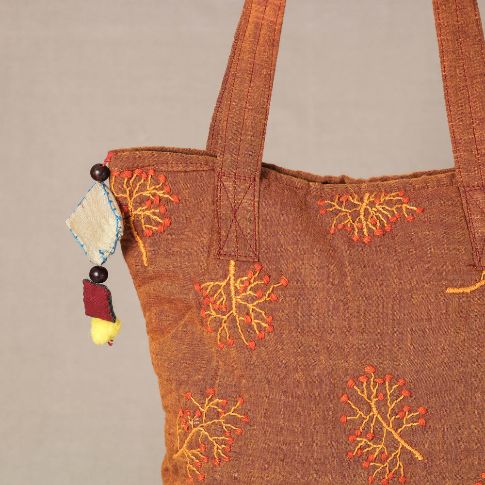 kantha work tote bag