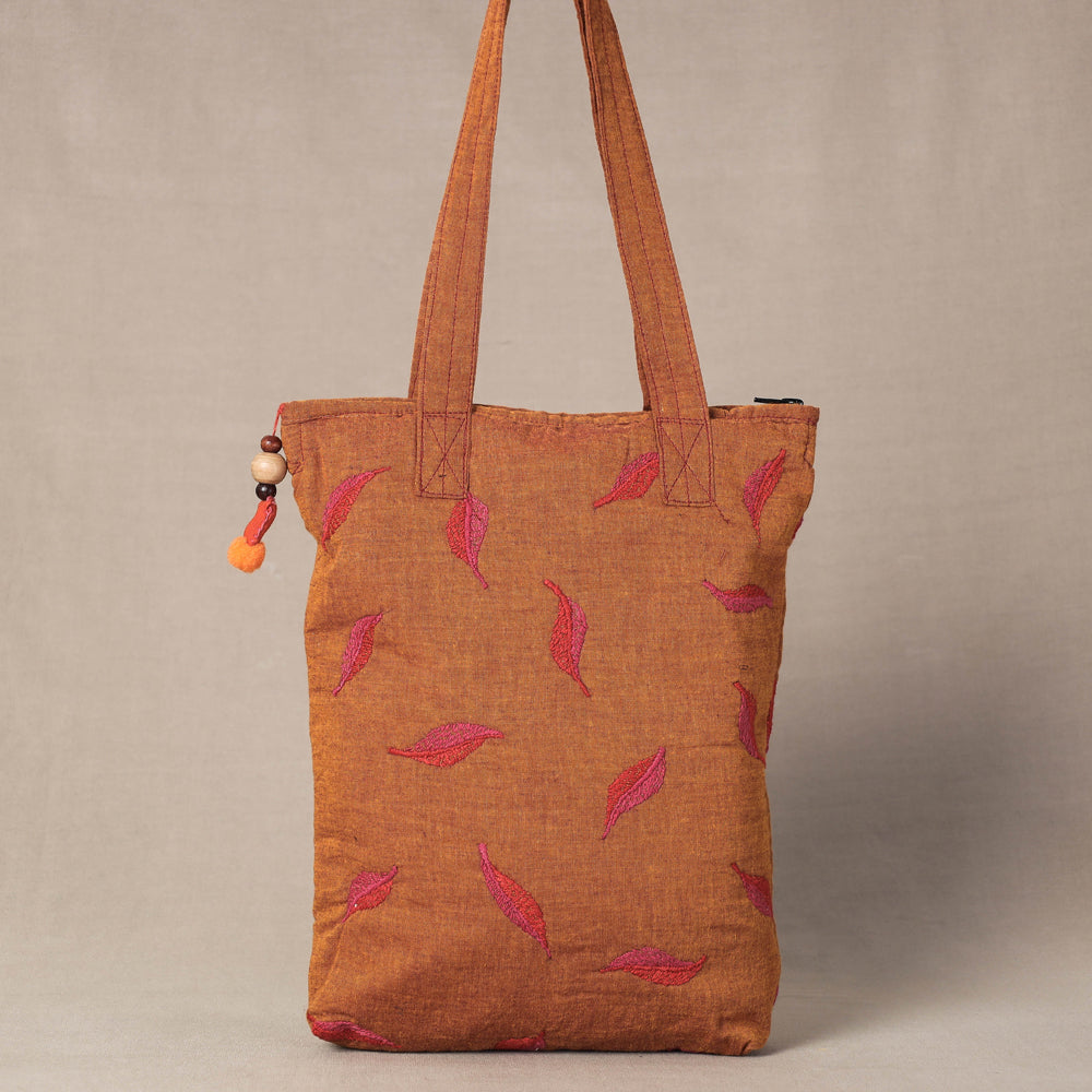 kantha work tote bag