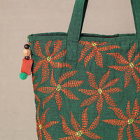 kantha work tote bag