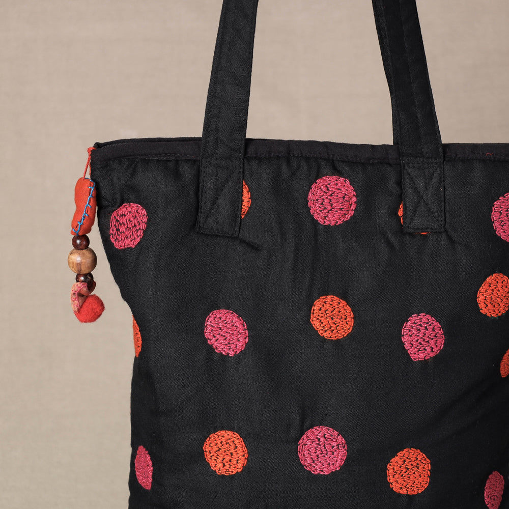 kantha work tote bag