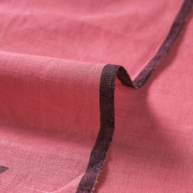 Pink Godavari Jamdani Buti Pure Handloom Cotton Fabric 