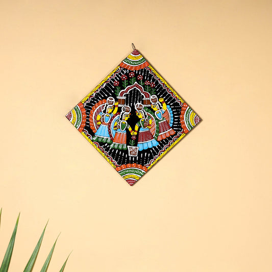 Tikuli Art Handpainted Wooden Wall Hanging (8 in)