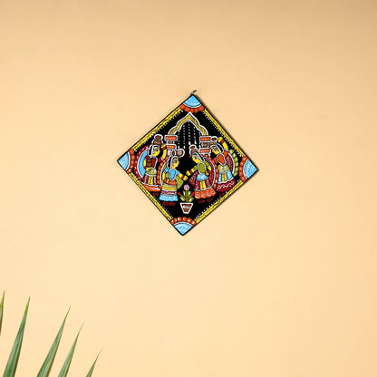 Tikuli Art Handpainted Wooden Wall Hanging (6 in)