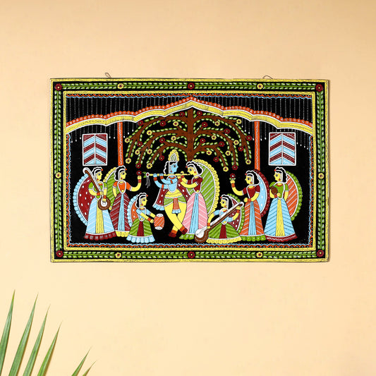 Tikuli Art Handpainted Wooden Wall Hanging (12 x 18 in)