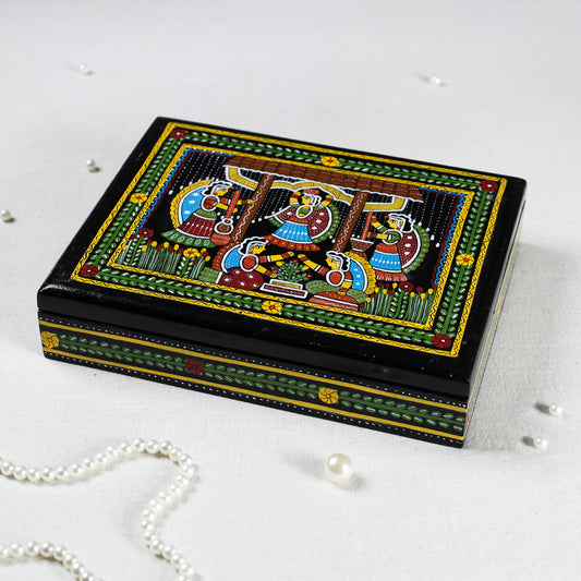 Tikuli Art Handpainted Wooden Jewelry Box