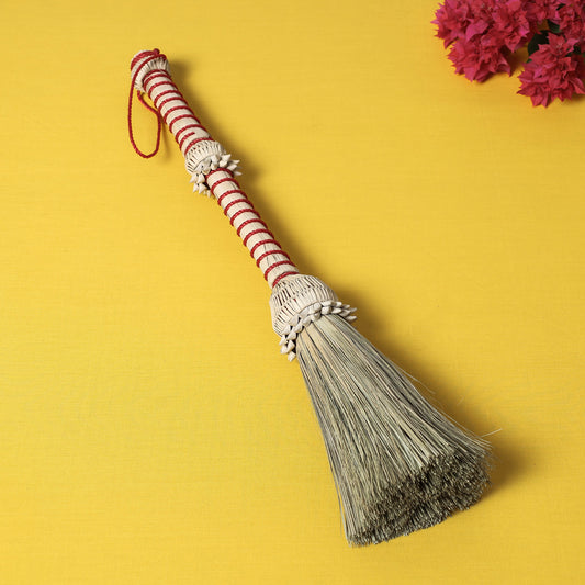 खजुरी Handmade Multipurpose Date-Palm Leaves Broom/Phool Jhadu