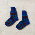  Blue Kumaun Hand Knitted Woolen Socks - Kids