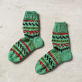  Green Kumaun Hand Knitted Woolen Socks - Kids