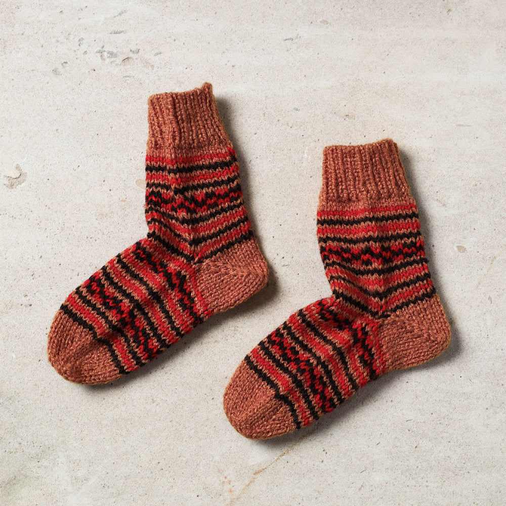 hand knitted woolen socks