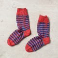  Multicolor Kumaun Hand Knitted Woolen Socks - Kids