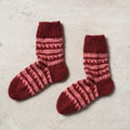  Maroon Kumaun Hand Knitted Woolen Socks - Kids