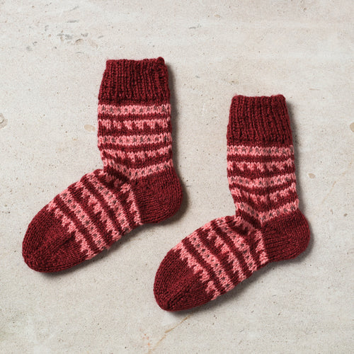 hand knitted woolen socks