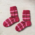  Pink Kumaun Hand Knitted Woolen Socks - Kids