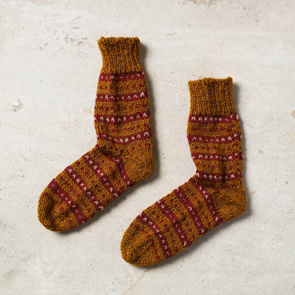 hand knitted woolen socks