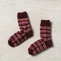 hand knitted woolen socks