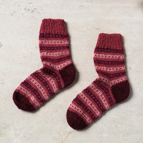 hand knitted woolen socks