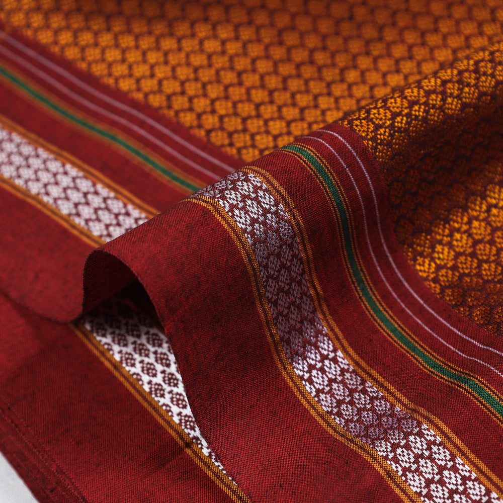 Orange - Karnataka Khun Cotton Fabric