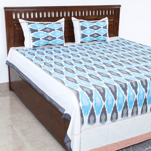 pochampally ikat double bed cover set