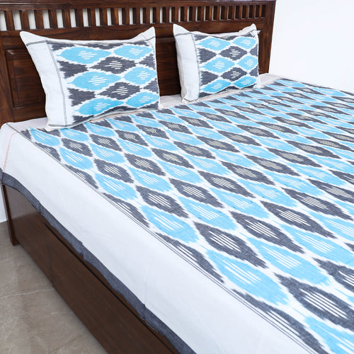 pochampally ikat double bed cover set