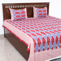 pochampally ikat double bed cover set