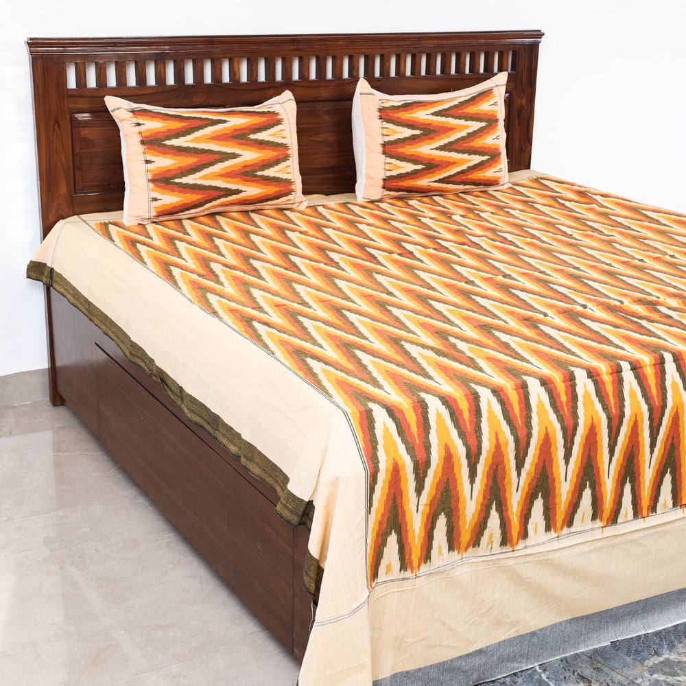 pochampally ikat double bed cover set