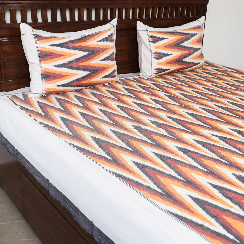 pochampally ikat double bed cover set