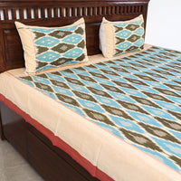 pochampally ikat double bed cover set