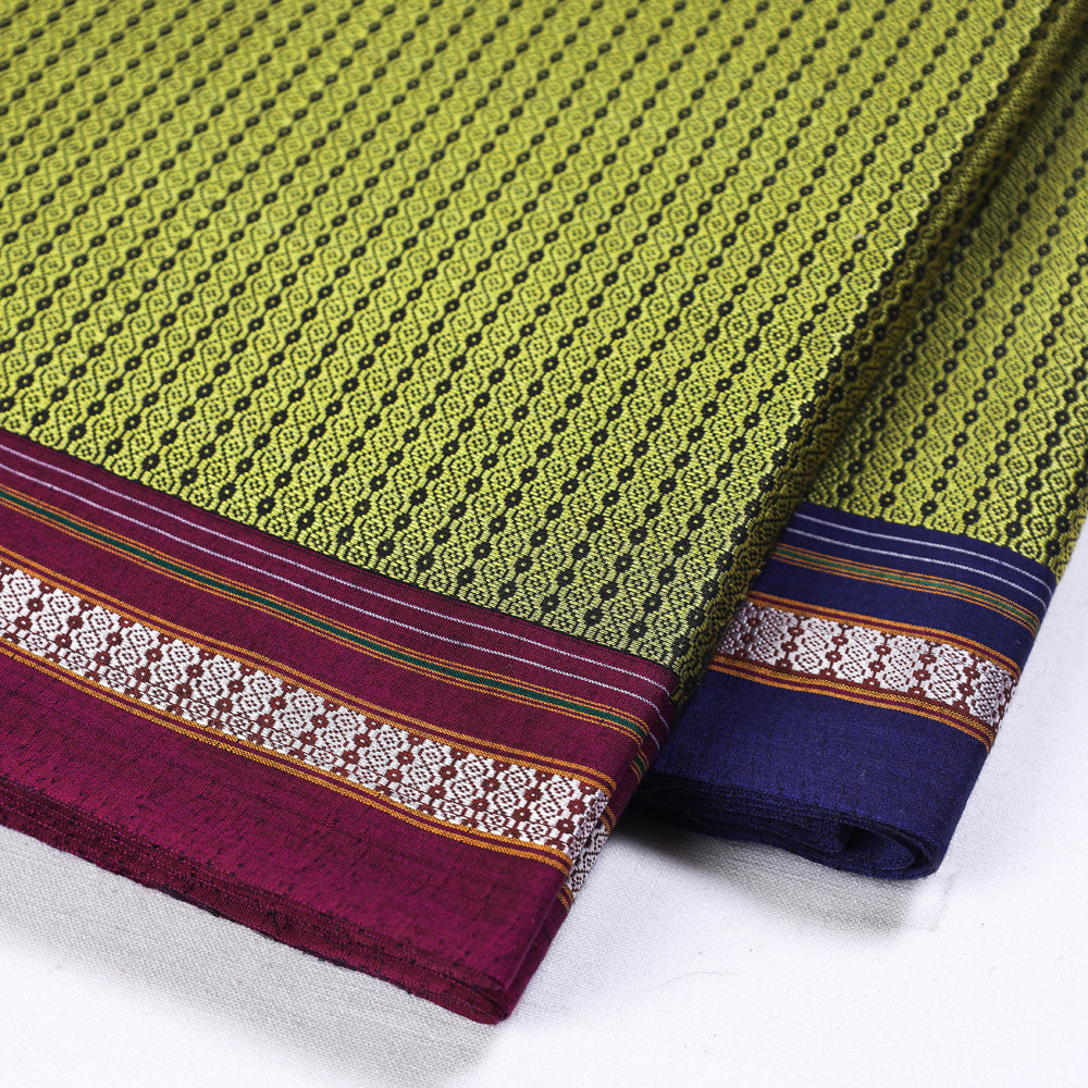 Green - Karnataka Khun Cotton Fabric