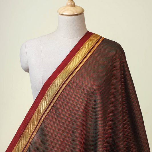 Maroon - Karnataka Khun Cotton Fabric