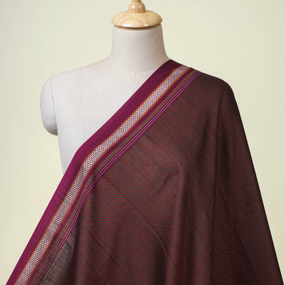 Maroon - Karnataka Khun Cotton Fabric