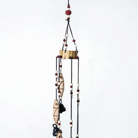  7 Bells - Hand Carved Khamhar Wood Wind Chimes 