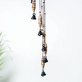  7 Bells - Hand Carved Khamhar Wood Wind Chimes 