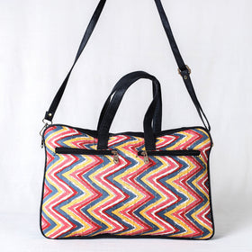  Marudhara Hand Block Printed Kantha Work Laptop Bag 