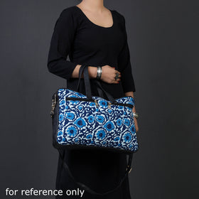  Marudhara Hand Block Printed Kantha Work Laptop Bag 