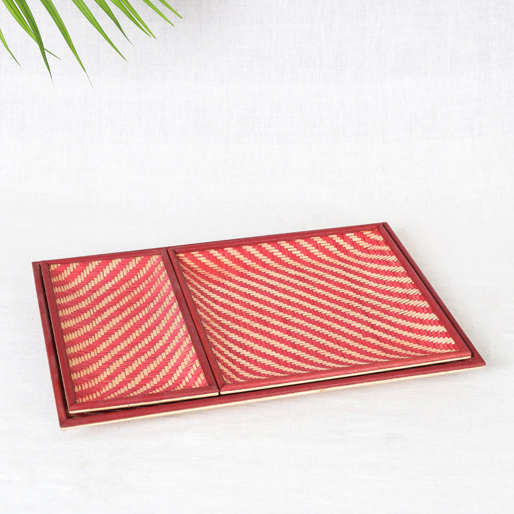 bamboo tray set