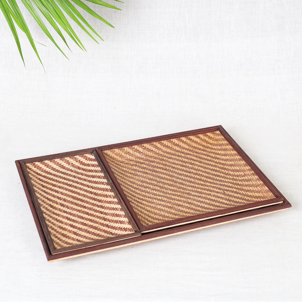 Bamboo Tray Set 